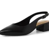 Tamaris Kaylee Slingback Leather Pumps Black