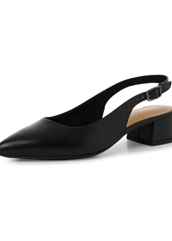 Tamaris Kaylee Slingback Leather Pumps Black