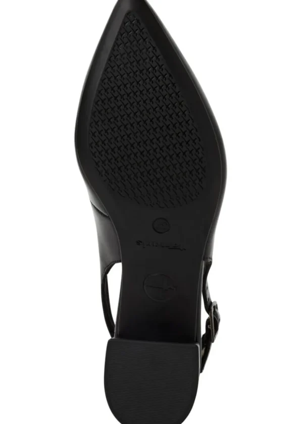 Tamaris Kaylee Slingback Leather Pumps Black