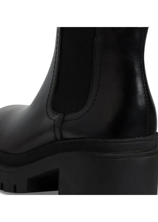 Tamaris Kim Leather Chelsea 80's Boots Black