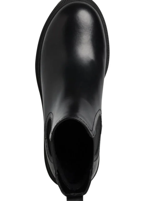Tamaris Kim Leather Chelsea 80's Boots Black