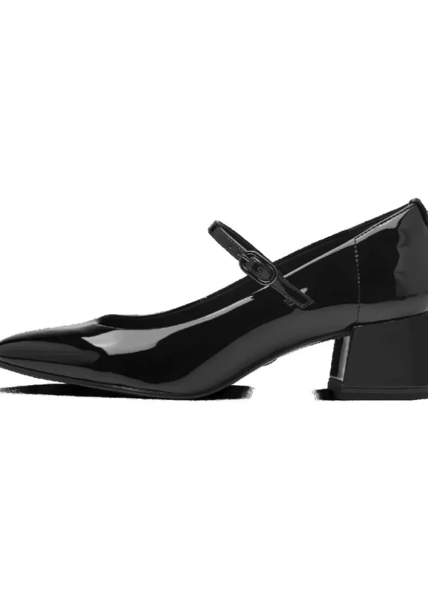 Tamaris Lisa Patent Vegan 60's Pumps Black