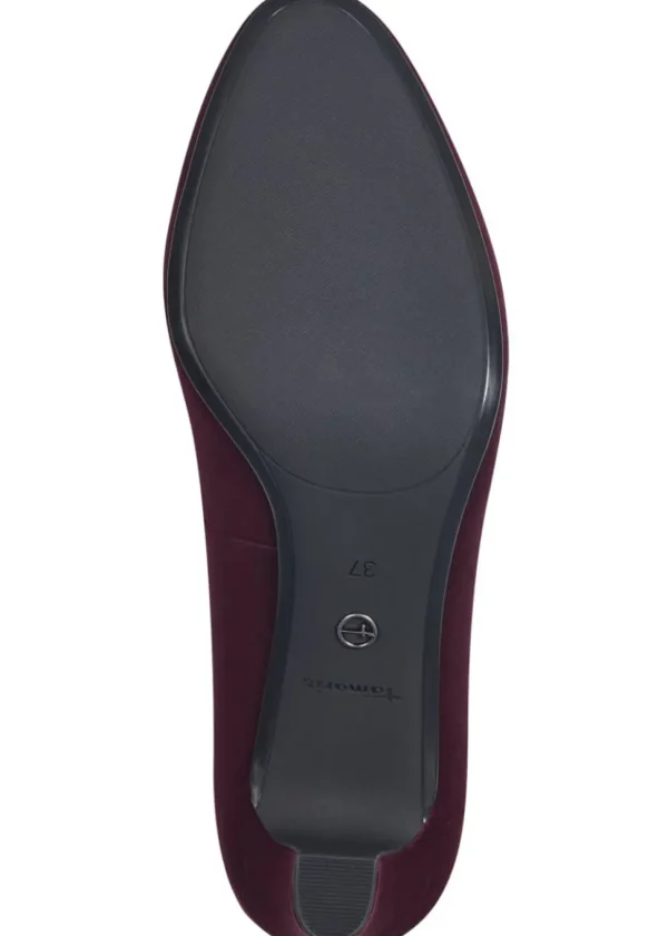 Tamaris Lucy 50's Pumps Merlot Wine
