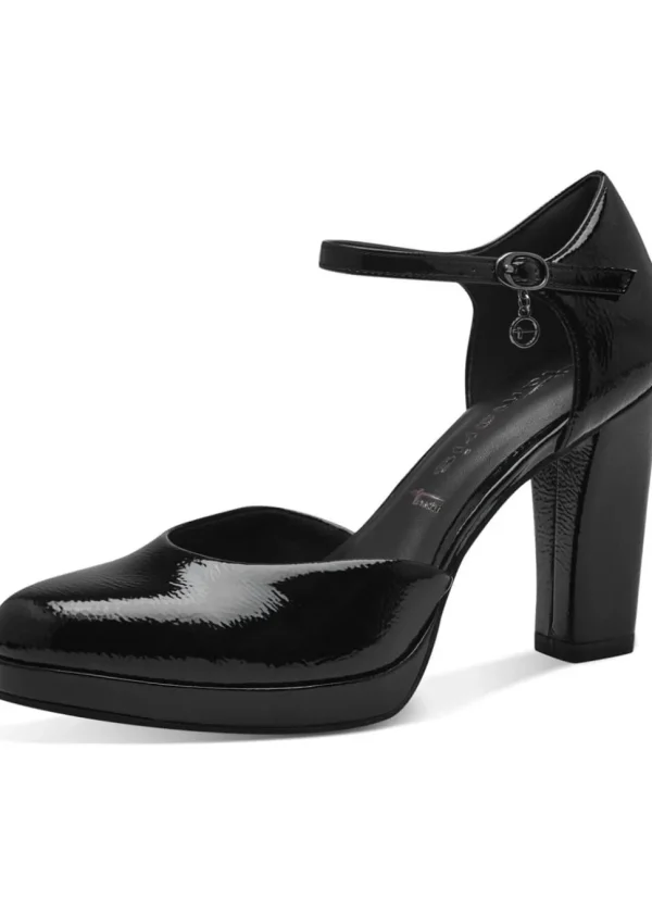 Tamaris Maila Patent Vegan 50's Pumps Black