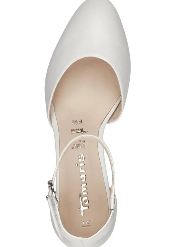 Tamaris May Leren 50's Pumps White