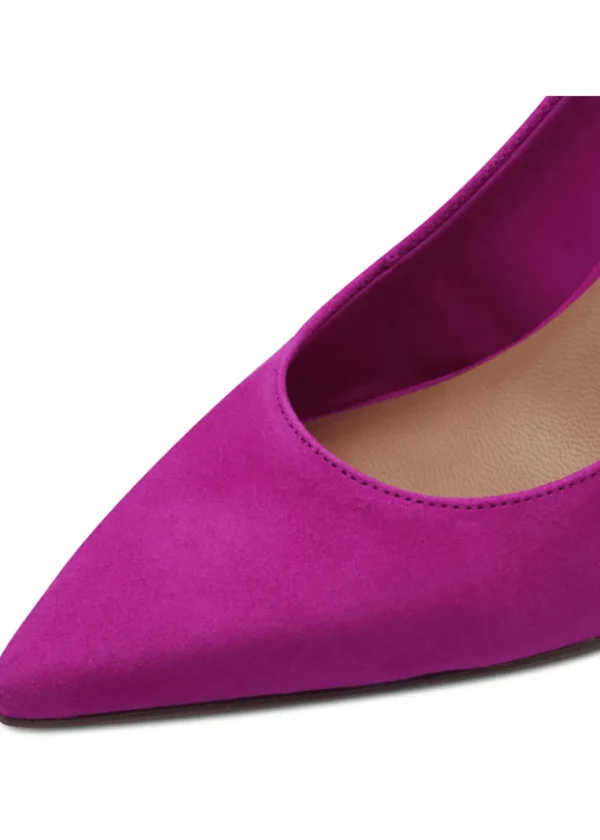 Tamaris Miranda Leather Slingback Pumps Dark Pink