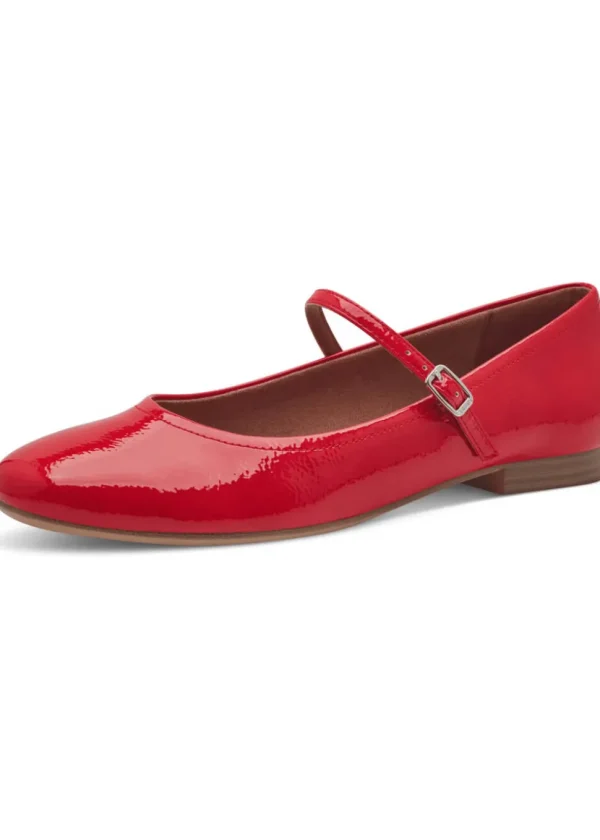 Tamaris Nadia Vegan Ballerina's Red