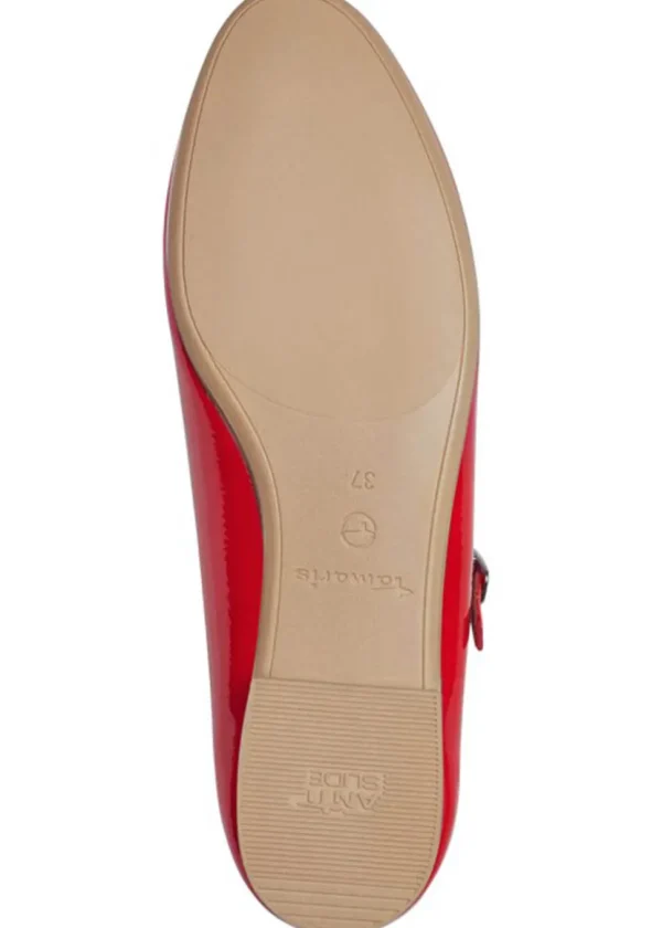 Tamaris Nadia Vegan Ballerina's Red