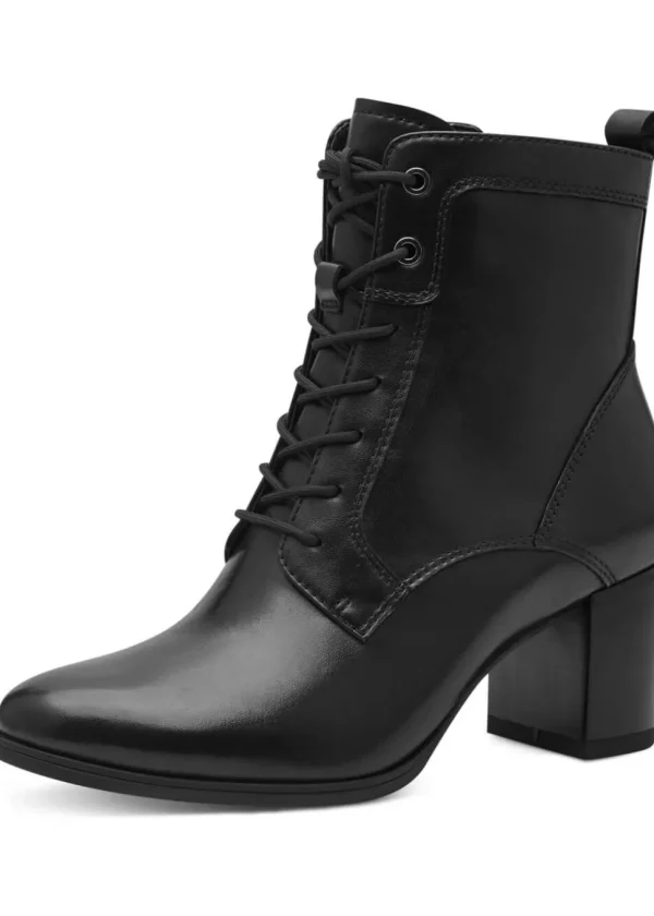 Tamaris Ruth 60's Leather Boots Black