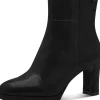 Tamaris Stella Structure Vegan Booties Black