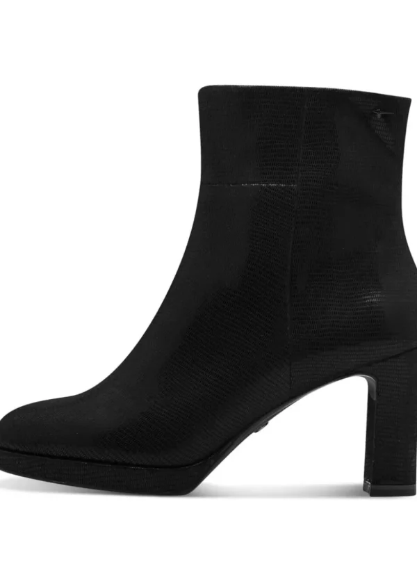 Tamaris Stella Structure Vegan Booties Black