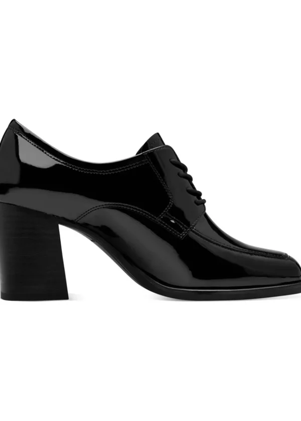 Tamaris Suzy Patent 60's Ankle Boots Black