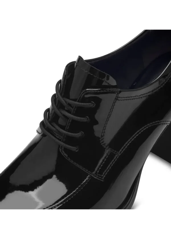 Tamaris Suzy Patent 60's Ankle Boots Black