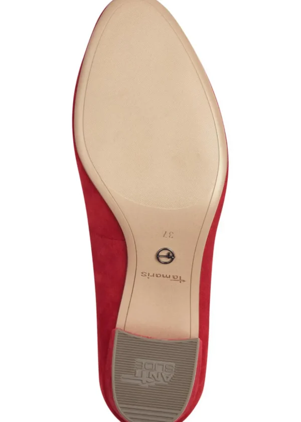 Tamaris Sylvie Leather 50's Pumps Red