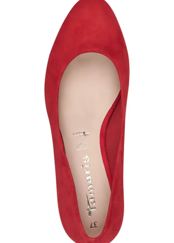 Tamaris Sylvie Leather 50's Pumps Red