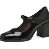 Tamaris Wanda Vegan Brush 60's Pumps Black