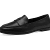 Tamaris Yvette Leather Loafers Black