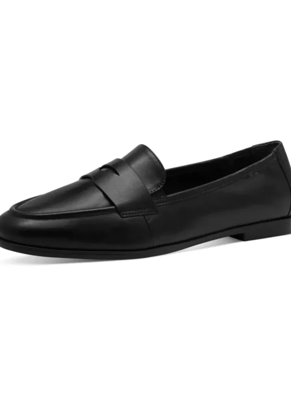 Tamaris Yvette Leather Loafers Black