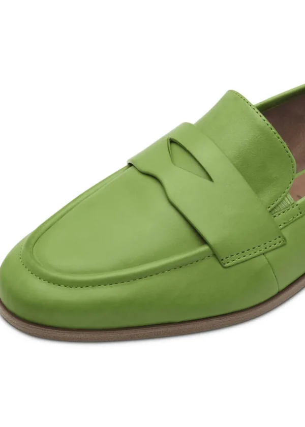 Tamaris Yvette Leather Loafers Apple Green