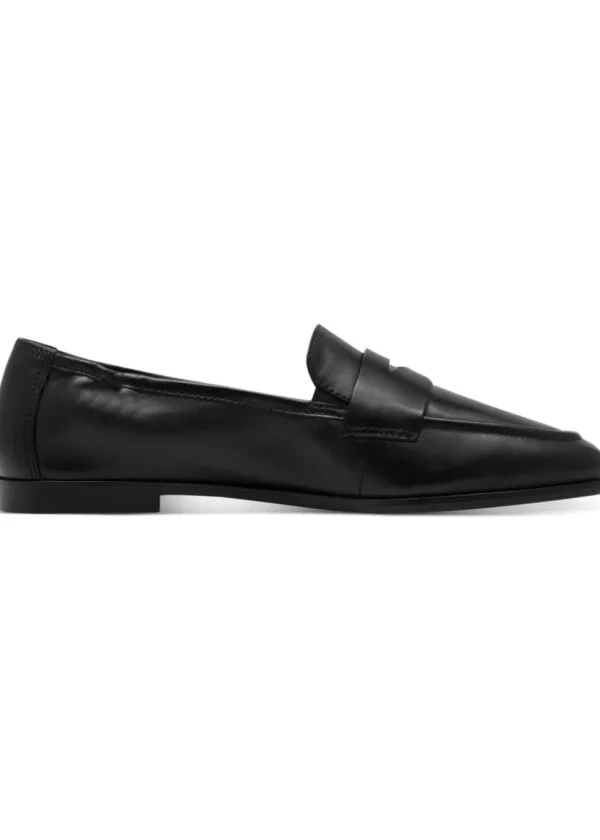 Tamaris Yvette Leather Loafers Black