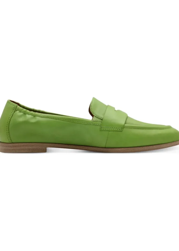 Tamaris Yvette Leather Loafers Apple Green
