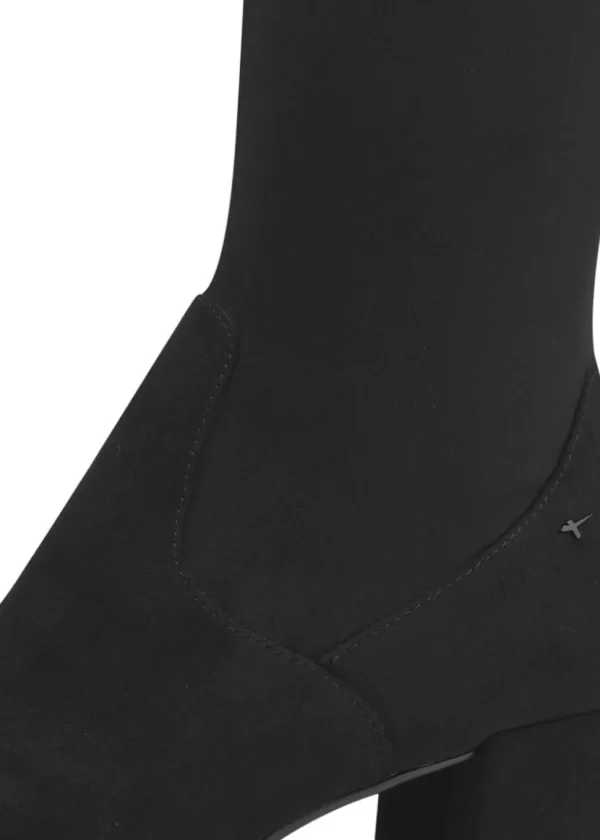 Tamaris Zola Faux Suede Boots Black