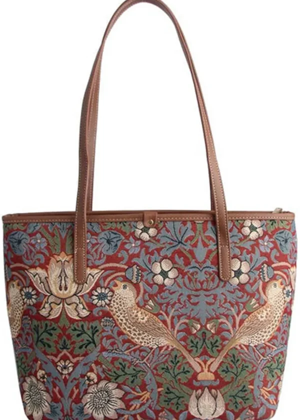 Tapestry Bags Morris Strawberry Thief Shoulderbag Red
