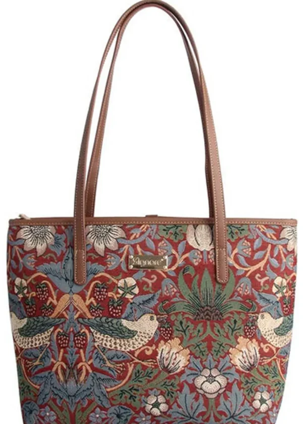 Tapestry Bags Morris Strawberry Thief Shoulderbag Red