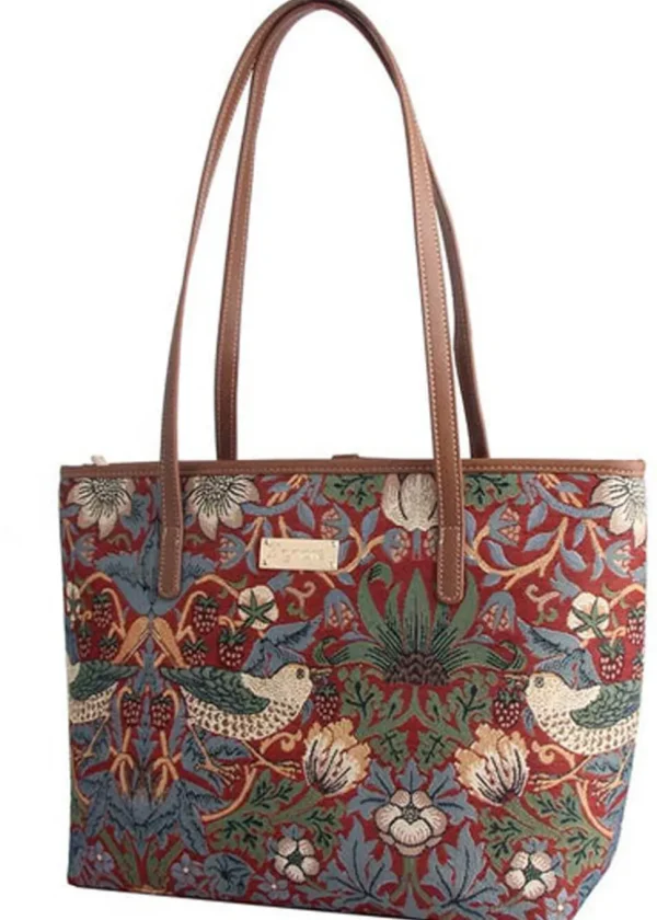 Tapestry Bags Morris Strawberry Thief Shoulderbag Red