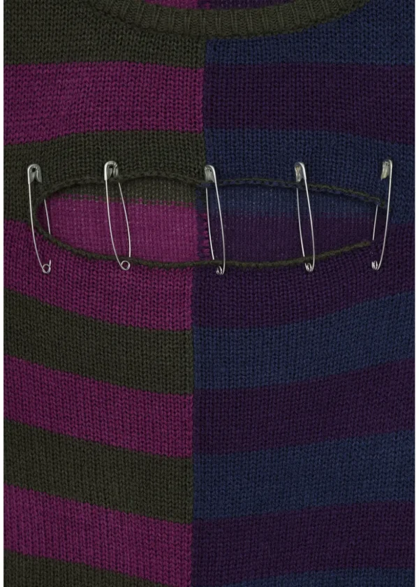 Third Identity Pin Me Down Striped Sweater Multi