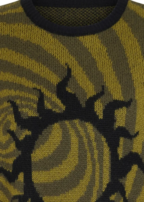 Third Identity Sun Vortex Sweater Olive