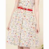 Tulip B Alice In Wonderland 50's Dress Ivory