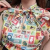 Tulip B Animal Stamps 50's Top Multi Coloured
