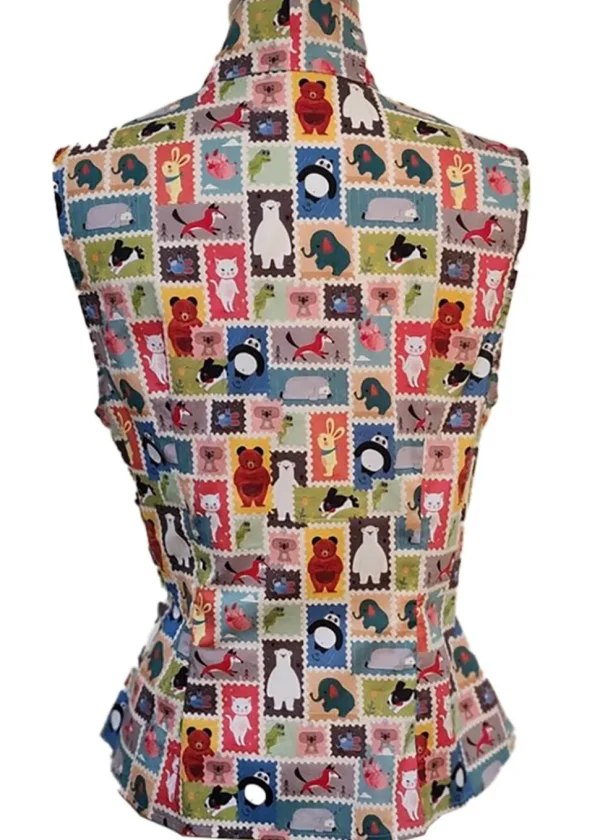 Tulip B Animal Stamps 50's Top Multi Coloured