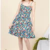 Tulip B Can Can Cats 50's Swing Dress Blue