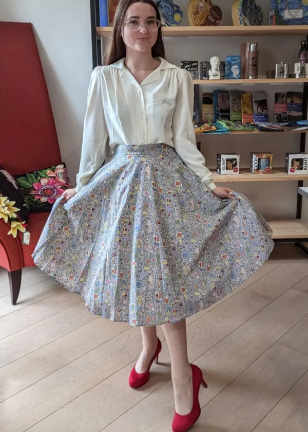 Tulip B Peter Rabbit And Friends 50's Swing Skirt Blue