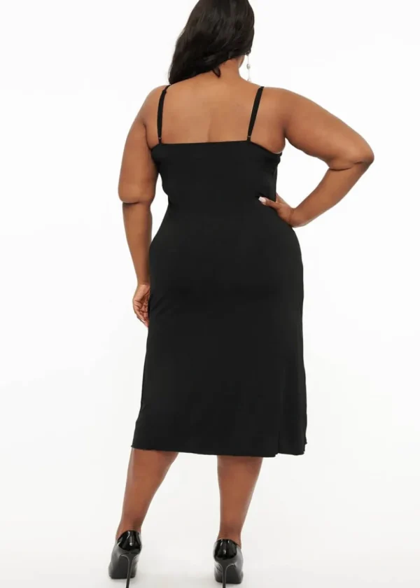 Unique Vintage Lola Midi Onderjurk Zwart
