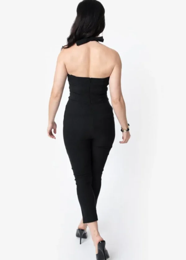 Unique Vintage Marcel Halter 50's Jumpsuit Black