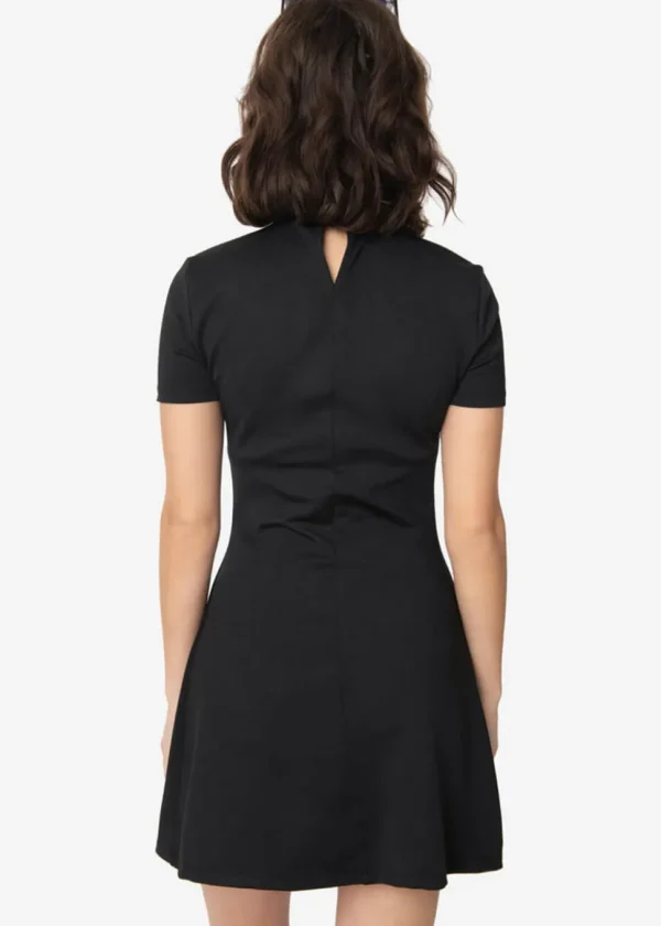 Unique Vintage Smak Parlor Wave Maker 60's Mod Dress Black