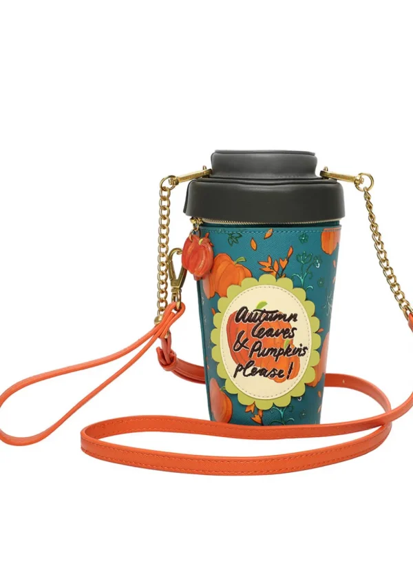 Vendula London Sugar and Spice Coffee Shop Pumpkin Spice Latte Bag