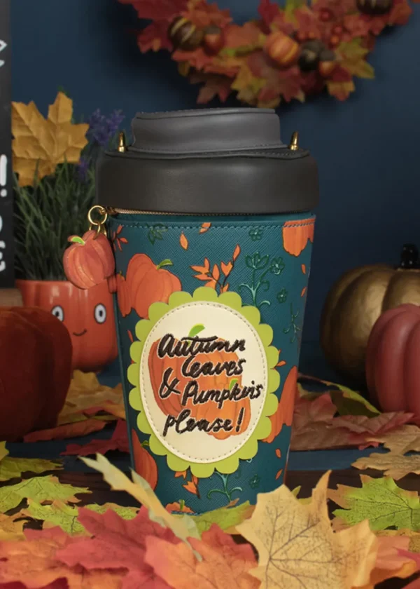 Vendula London Sugar and Spice Coffee Shop Pumpkin Spice Latte Bag