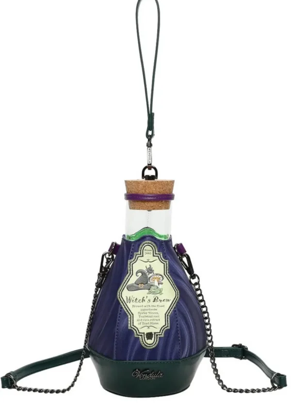 Vendula London The Witches Pantry Potion Bottle Bag Violet
