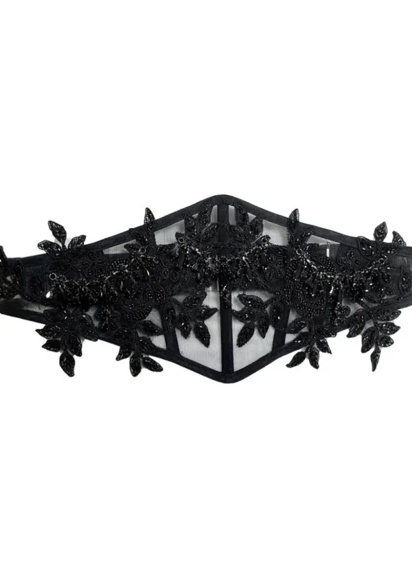 Videnoir Black Widow Corset Belt Black