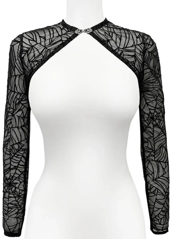 Videnoir Spiderweb Bolero Black