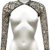 Videnoir Spiderweb Bolero Nude Black