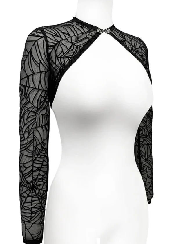 Videnoir Spiderweb Bolero Black