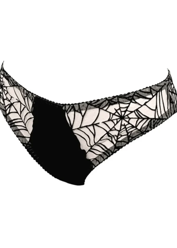 Videnoir Spiderweb Brief Nude Black