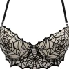 Videnoir Spiderweb Padded Bra Nude Black
