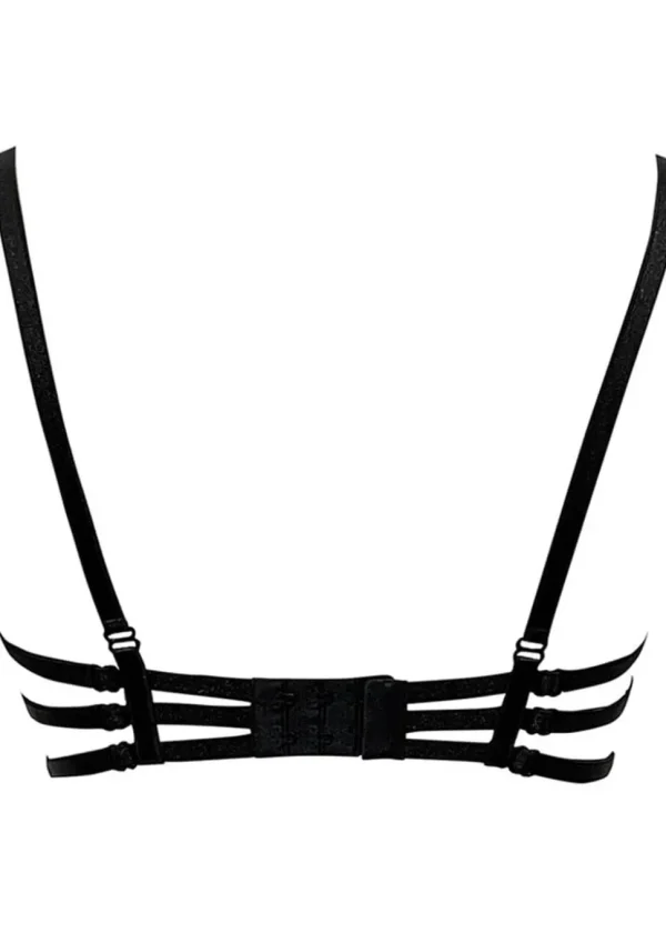 Videnoir Spiderweb Padded Bra Nude Black