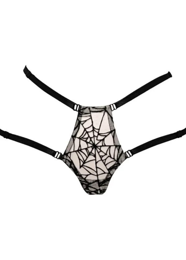 Videnoir Spiderweb String Nude Black